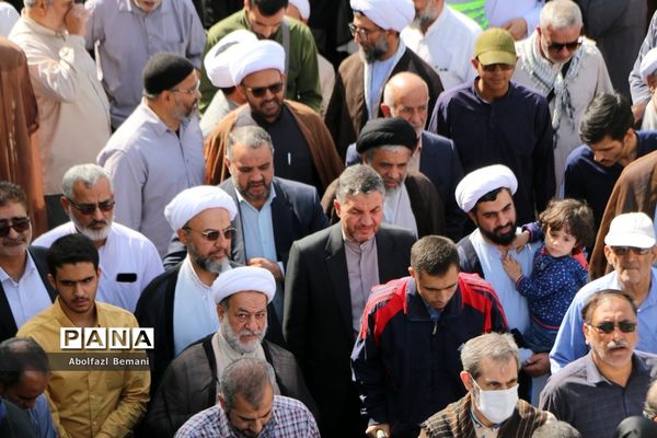 راهپیمایی مردم قم در حمایت از مبارزان فلسطینی