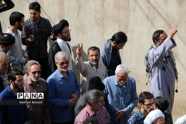 راهپیمایی مردم قم در حمایت از مبارزان فلسطینی