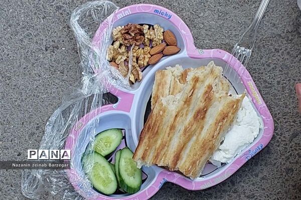 صبحانه سلامت در دبیرستان دخترانه شاهد فیض ناحیه 3 شیراز