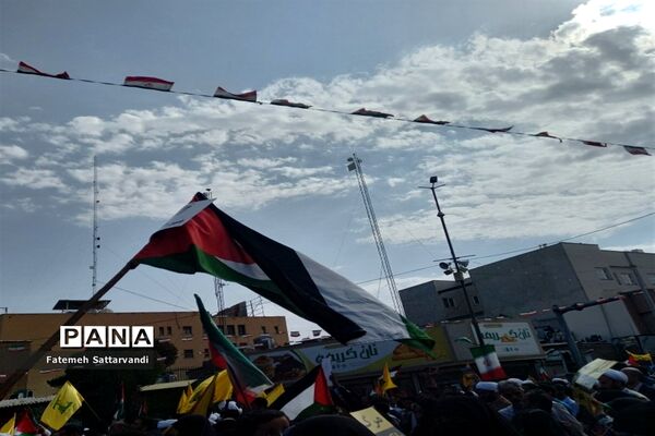 حضور کودکان و نوجوانان قمی در راهپیمایی حمایت از ملت فلسطین