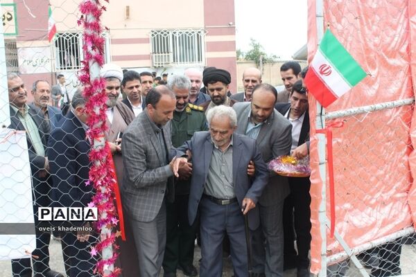 افتتاح چمن مصنوعی دبیرستان امام صادق (,ع) گلوگاه