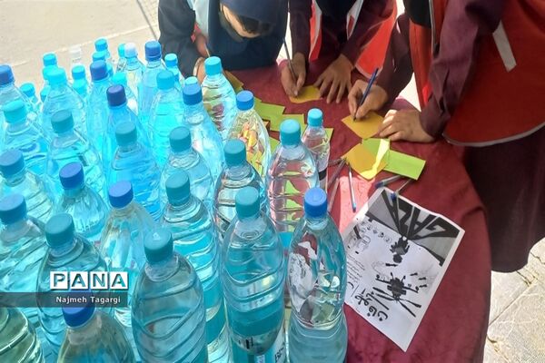 پویش طوفان آب  در دبیرستان معلم زارع شهرستان مه ولات