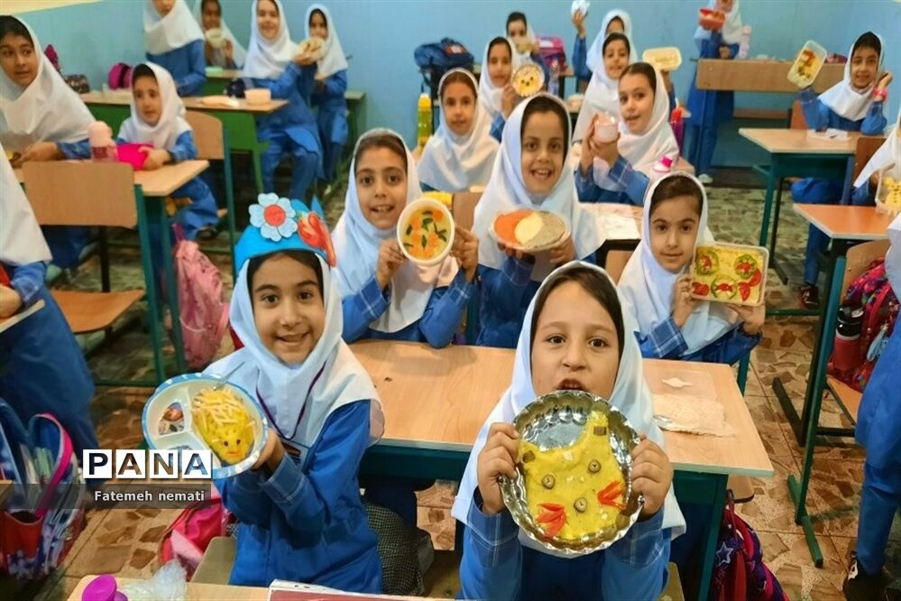 برگزاری جشنواره غذای سالم در دبستان دخترانه کوثر ملارد