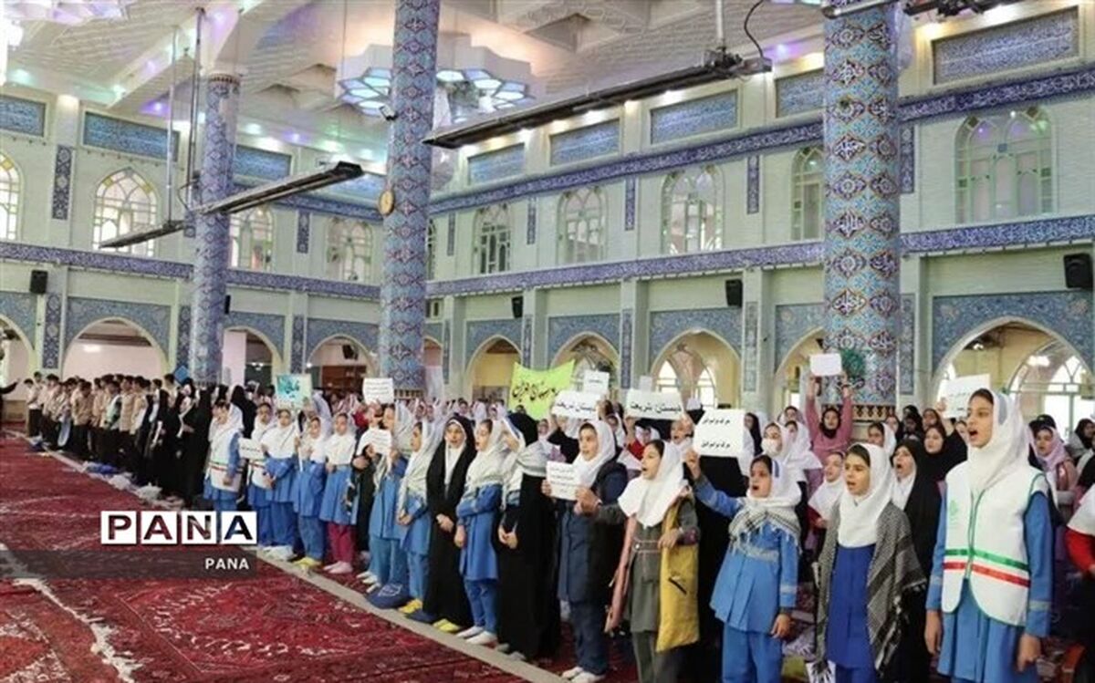 همدلی دانش‌آموزان مراغه با کودکان غزه