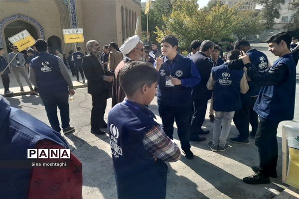 حمایت دانش آموز خبرنگاران از مردم فلسطین