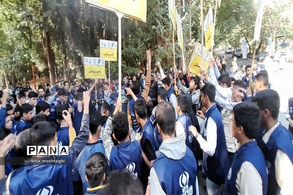 حمایت دانش آموز خبرنگاران از مردم فلسطین