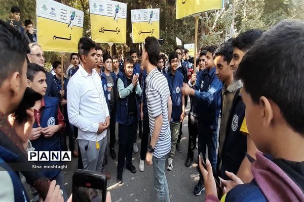 حمایت دانش آموز خبرنگاران از مردم فلسطین