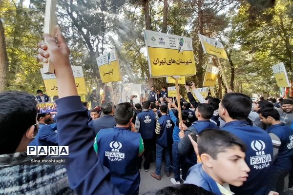 حمایت دانش آموز خبرنگاران از مردم فلسطین