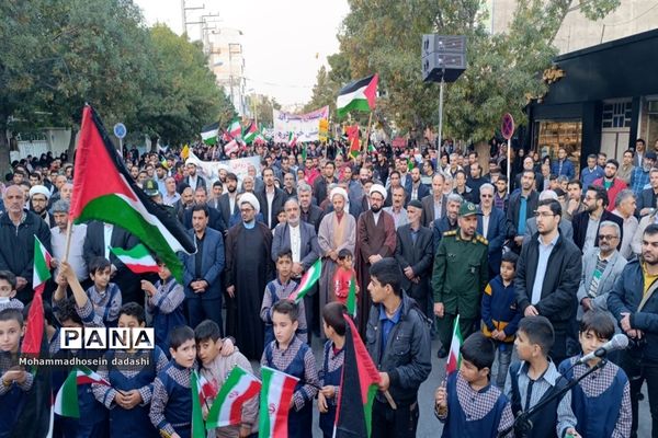 حمایت مردم خرمدره از مردم فلسطین