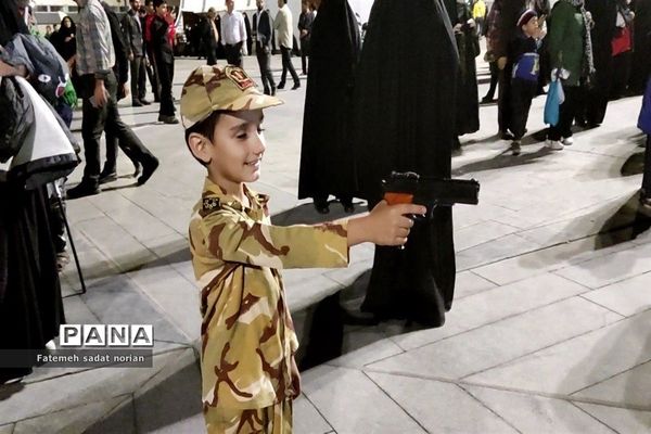 حمایت کودکان مشهدی از مردم مظلوم فلسطین و غزه