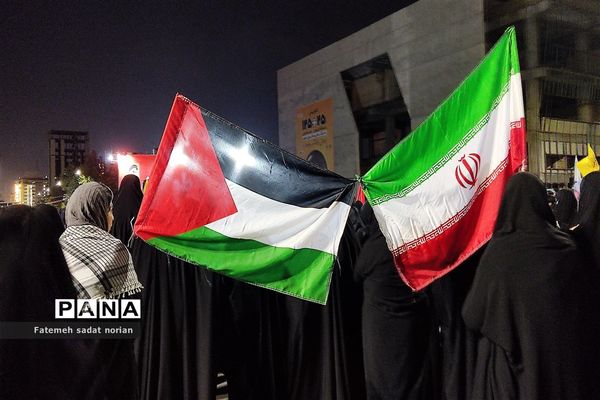 راهپیمایی بزرگ مردم مشهد مقدس در محکومیت بمباران بیمارستان المعمدانی غزه