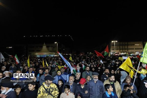 خر‌وش مردم مشهد در محکومیت جنایات اسرائیل غاصب در غزه