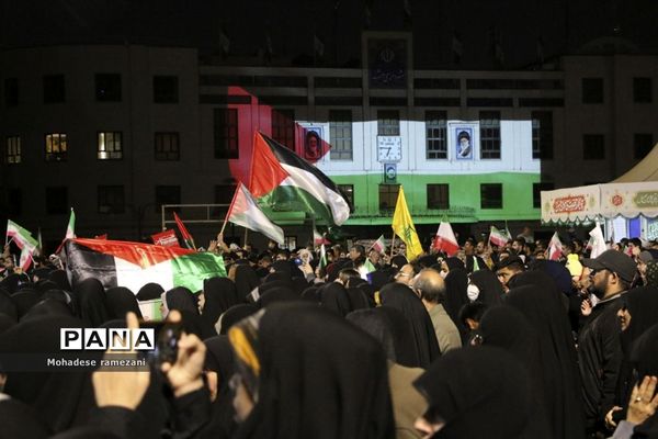 خر‌وش مردم مشهد در محکومیت جنایات اسرائیل غاصب در غزه