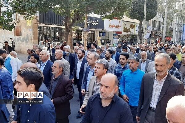 راهپیمایی حمایت از فلسطین در شهرستان شهریار