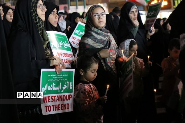 خروش مردم شهرستان‌قدس در محکومیت کشتار کودکان غزه