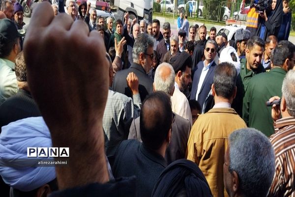 اجتماع با شکوه مردم شهرستان فیروزکوه در حمایت از مردم مظلوم فلسطین