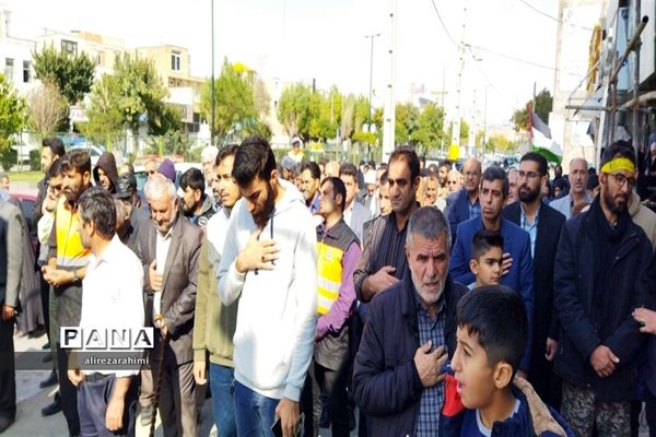 اجتماع با شکوه مردم شهرستان فیروزکوه در حمایت از مردم مظلوم فلسطین