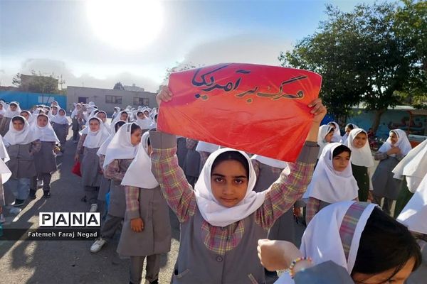 اعلام انزجاردانش‌آموزان آموزشگاه الله‌اکبر اسلامشهر از جنایات رژیم صهیونیستی