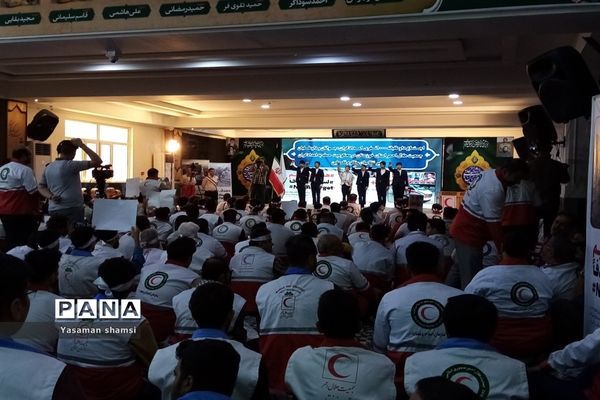 اجتماع هزار نفری امدادگران، جوانان و داوطلبان جمعیت هلال‌احمر خوزستان در حمایت از مردم مظلوم فلسطین