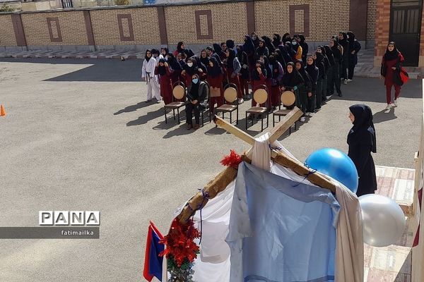 مراسم المپیاد ورزشی درون مدرسه‌ای در دبیرستان دخترانه شهید سردار سلیمانی شهرستان‌فیروزکوه