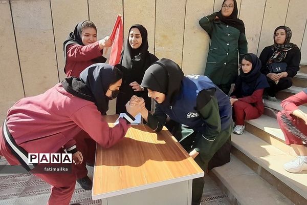 مراسم المپیاد ورزشی درون مدرسه‌ای در دبیرستان دخترانه شهید سردار سلیمانی شهرستان‌فیروزکوه