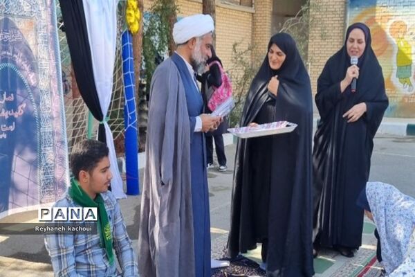 اجرای طرح نماز جماعت در دبیرستان دخترانه عدالت شهر جوادآباد