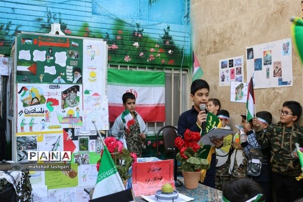 حمایت دانش‌آموزان منطقه ۱۰ از کودکان غزه