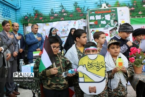 حمایت دانش‌آموزان منطقه ۱۰ از کودکان غزه