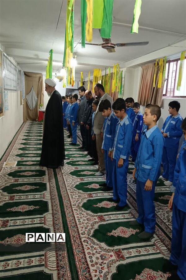 برگزاری نماز جماعت در مدارس شهرستان جویبار