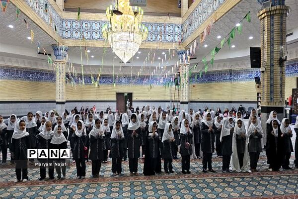 مراسم پیوند مدرسه و مسجد دبستان حاجیه خانم نوری ملارد