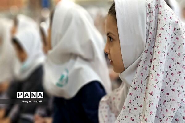 مراسم پیوند مدرسه و مسجد دبستان حاجیه خانم نوری ملارد