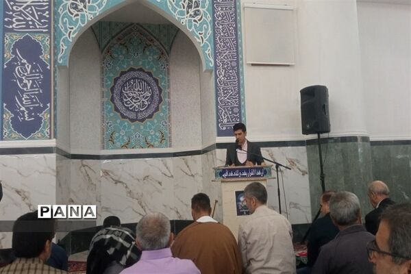 حمایت از فلسطین در نماز جمعه شهرستان شهریار