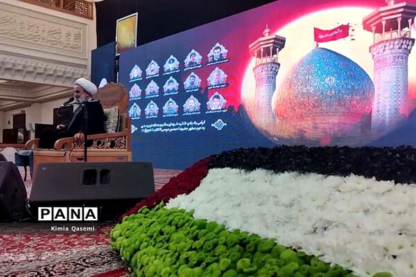گردهمایی مردم شیراز در اولین سالگرد شهدای حادثه تروریستی حرم شاهچراغ(ع)