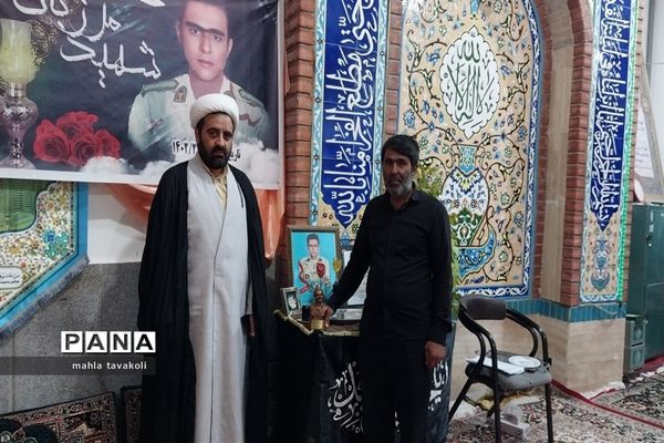 مراسم ختم و تجلیل شهید‌مرزبانی ناصر حیدری دژ در حسینیه حضرت ابوالفضل(ع)