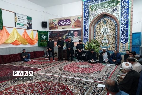 مراسم ختم و تجلیل شهید‌مرزبانی ناصر حیدری دژ در حسینیه حضرت ابوالفضل(ع)