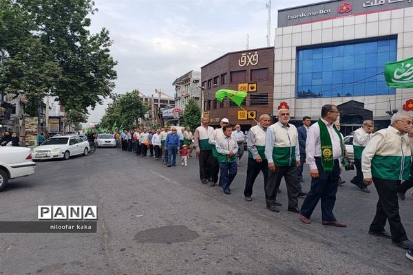کاروان شادی به‌مناسبت ولادت امام رضا(ع) در قائمشهر