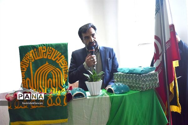 حضور خدام حرم رضوی درهنرستان کارو دانش الزهرای بهاباد