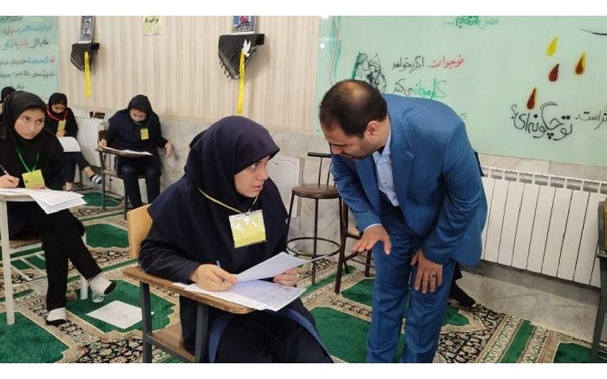 بازدید وزیر آموزش و پرورش از حوزه برگزاری امتحانات نهایی در مشهد