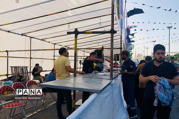 موکب‌های پذیرایی مراسم رحلت امام خمینی(ره) در مسیر پیاده‌روی  حرم امام خمینی(ره)