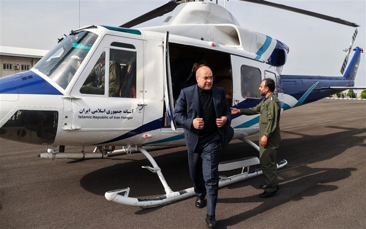 قالیباف برای حضور در بزرگداشت قیام ۱۵ خرداد وارد شهر منجیل شد