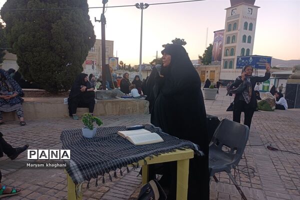 بر‌پایی موکب دختران مکتب روح‌الله در شیراز