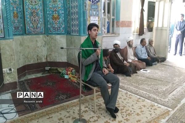 آیین خشت‌گذاری در مدرسه 14 معصوم شهرستان ورامین