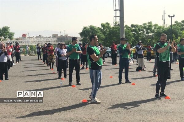 ورزش صبحگاهی خانوادگی در شهرستان‌ قرچک