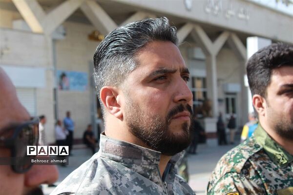 آیین تشییع شهید مدافع امنیت «سجاد امیری» در کرمانشاه