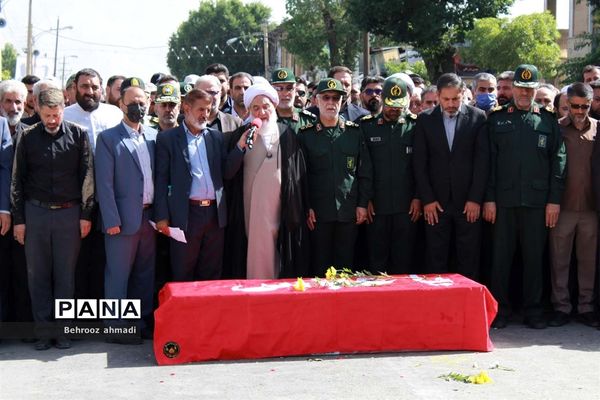 آیین تشییع شهید مدافع امنیت «سجاد امیری» در کرمانشاه