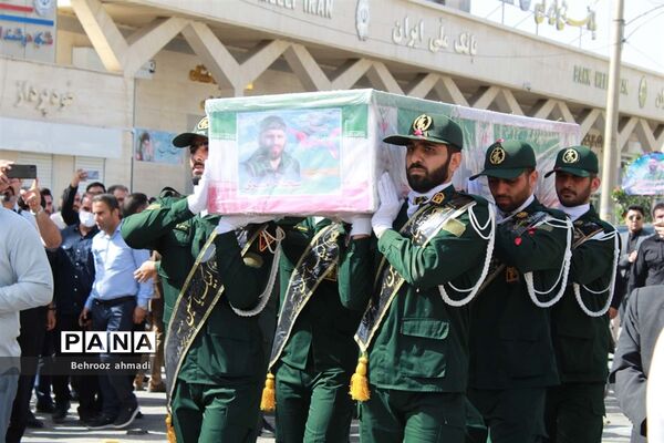 آیین تشییع شهید مدافع امنیت «سجاد امیری» در کرمانشاه