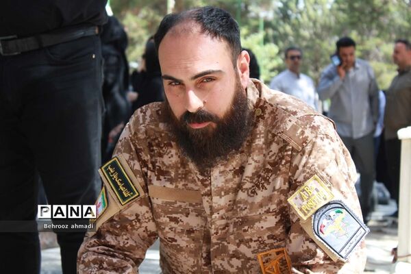 آیین تشییع شهید مدافع امنیت «سجاد امیری» در کرمانشاه
