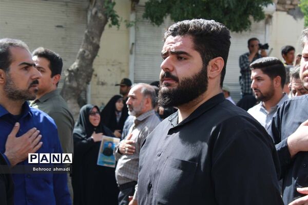 آیین تشییع شهید مدافع امنیت «سجاد امیری» در کرمانشاه