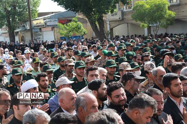 آیین تشییع شهید مدافع امنیت «سجاد امیری» در کرمانشاه