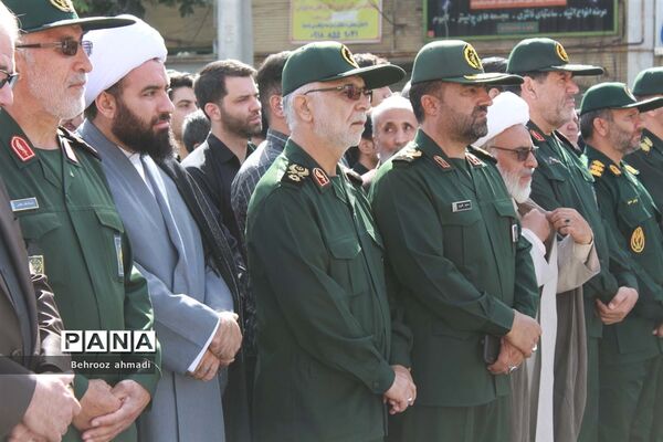آیین تشییع شهید مدافع امنیت «سجاد امیری» در کرمانشاه